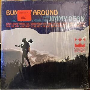 Bummin Around With Jimmy Dean Album VG+ ULTRASONIC CLEAN Great Country Sound!